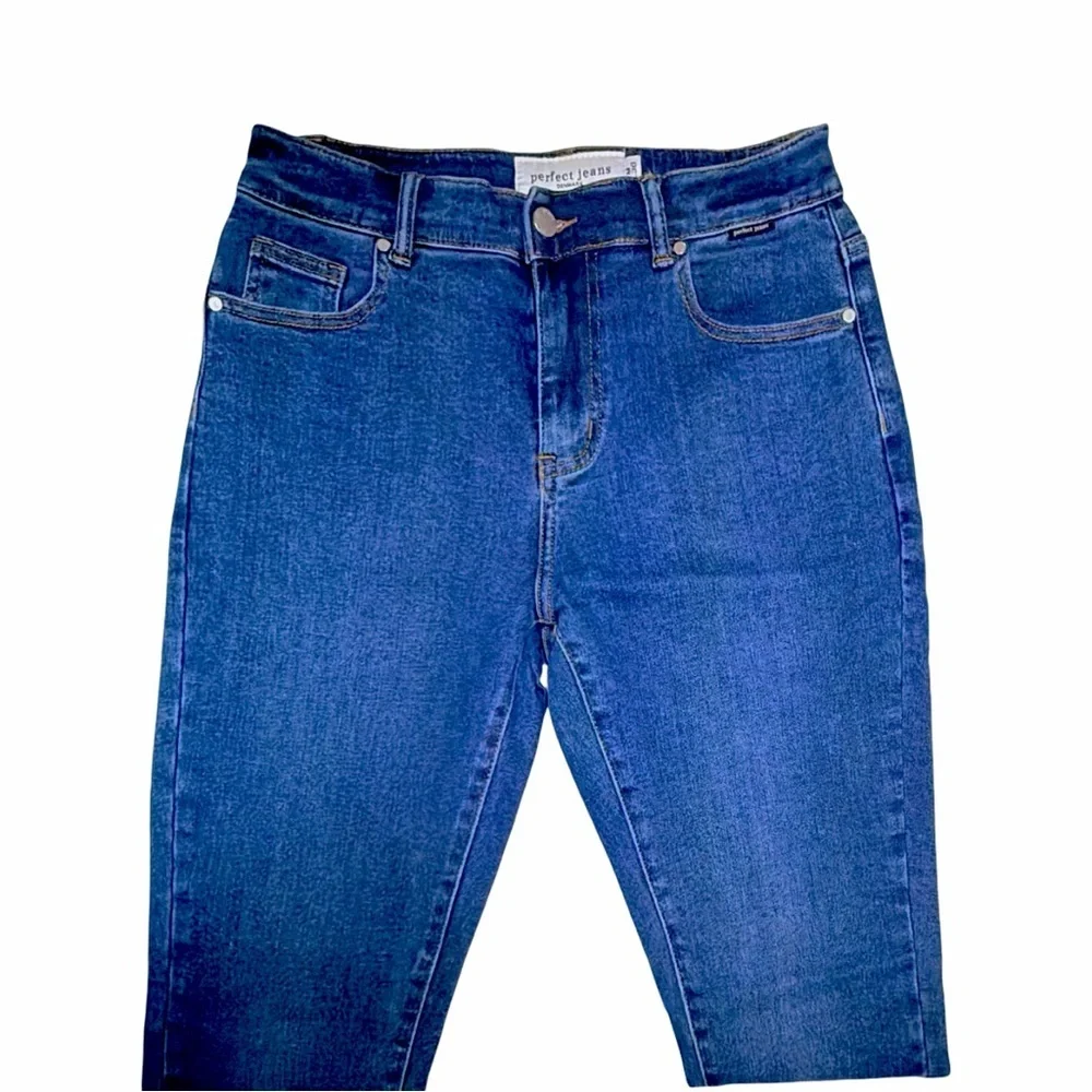 Perfect Jeans Men’s ‘Oceans’ Medium-Blue Slim-Fit Jeans / 28” x 30”